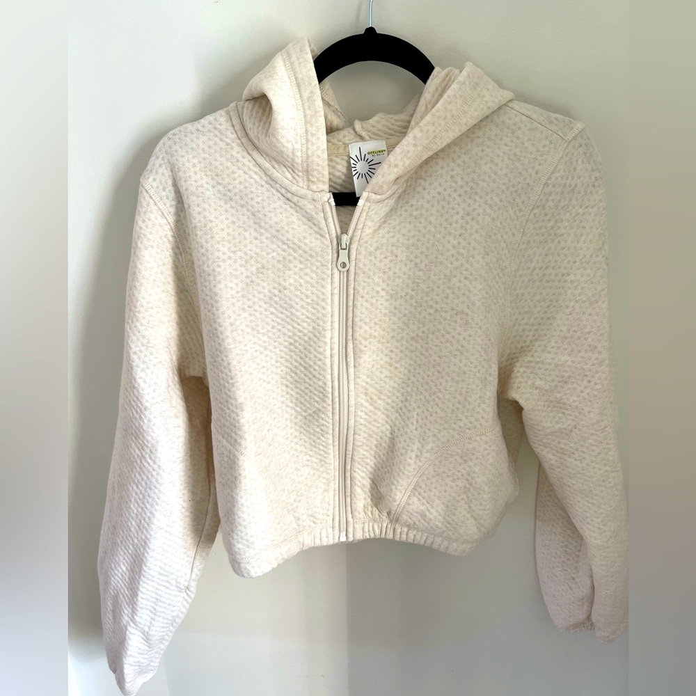 Aerie cropped zip up hoodie
